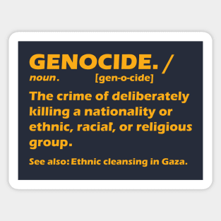 Ceasefire in Gaza STOP the genocide Sticker